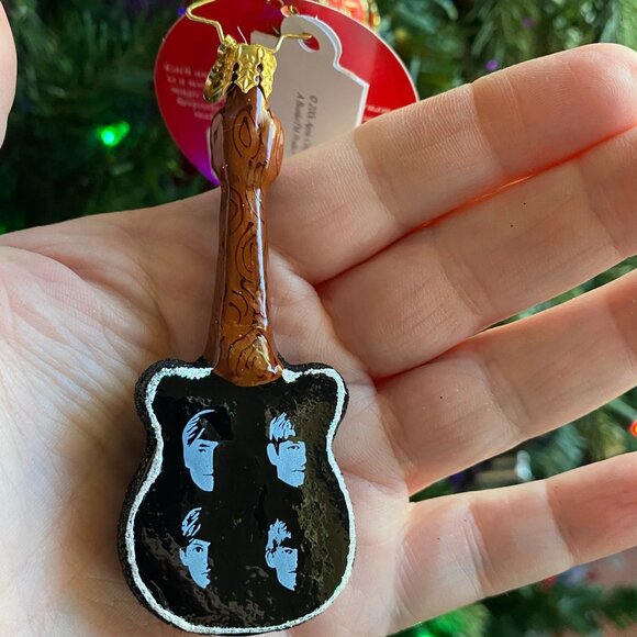 Christopher Radko The Beatles String of Hits GUITAR ornament small NEW - Picture 3 of 8